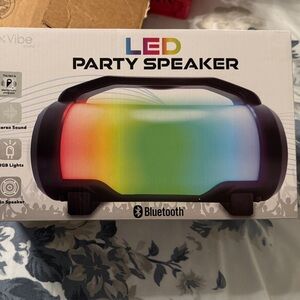 Vibe LED Party Speaker - Black with Multicolor Display